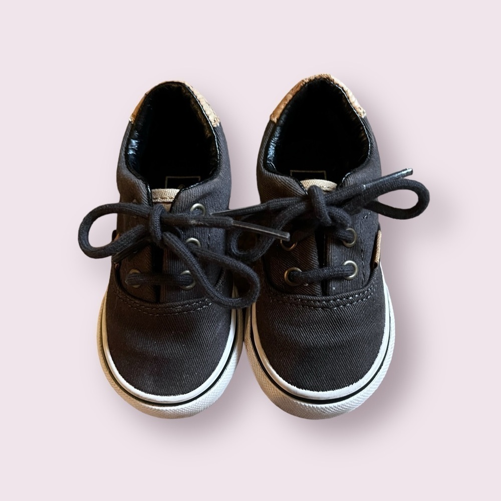 VANS Skate Shoes Charcoal Grey Sneakers Toddler Size 4